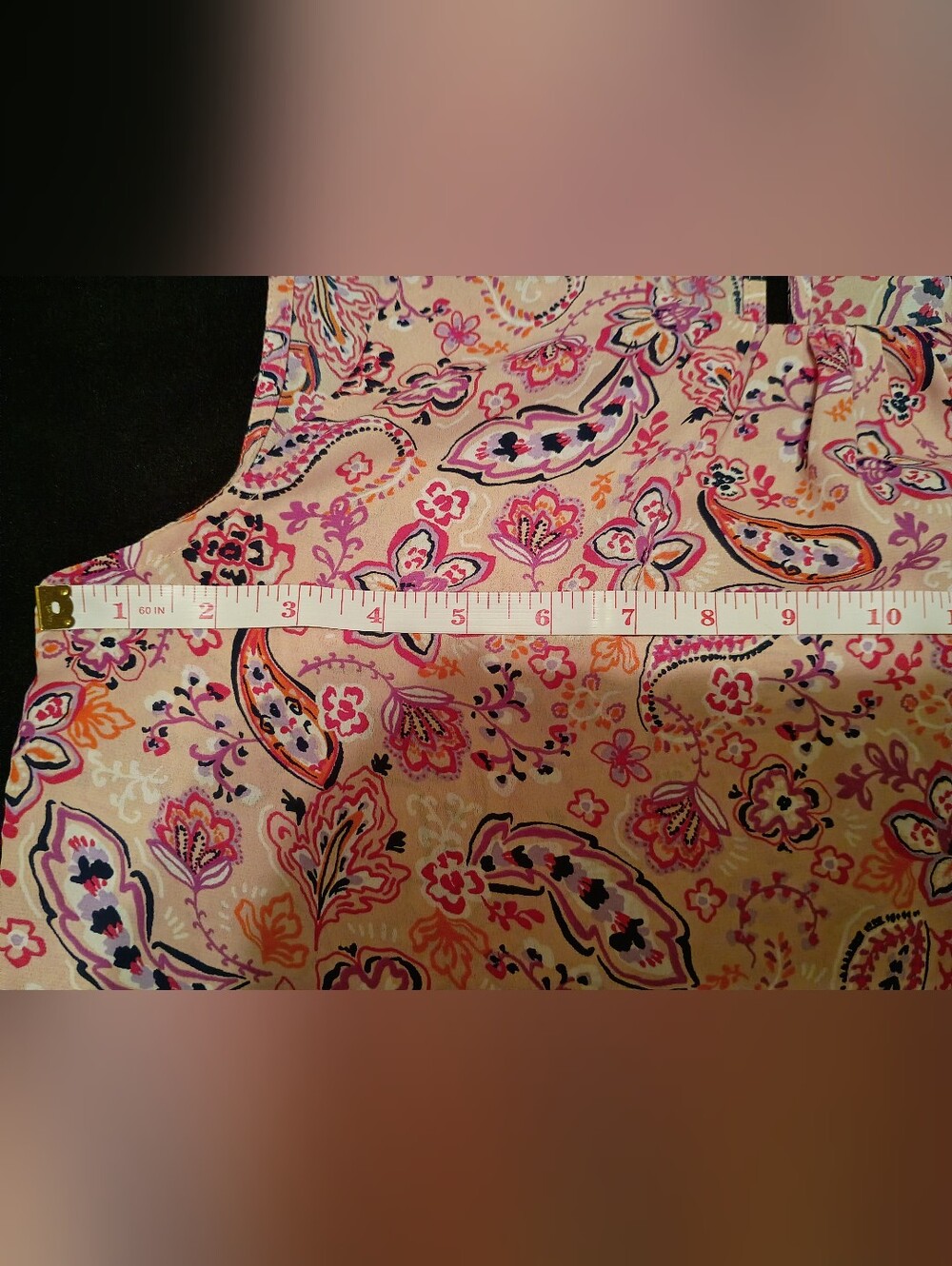 LOFT Small Petite Floral Paisley Sleeveless Tank Top - Picture 6 of 9